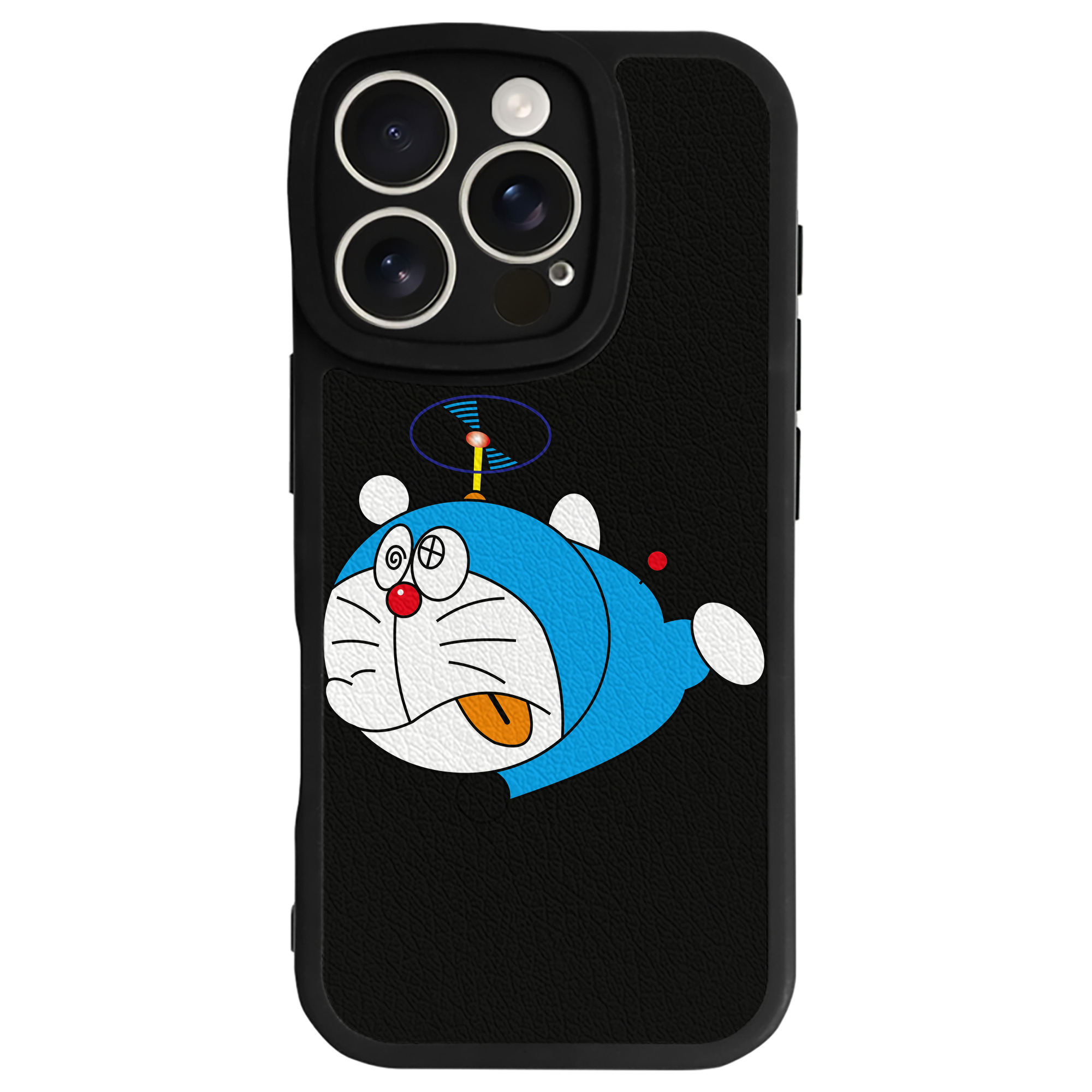 （画像用） ドラえもん Doraemon 【iPhone 16シリーズ対応】シリコンスマホケース（レザー調） 材質：シリコン